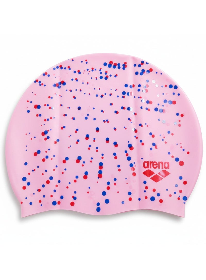 أرينا "قبعة سباحة أنيقة للأطفال والنساء باللون الوردي المنقط - تصميم مبهج ومريح من سيليكون عالي الجودة"_ أدوات سباحه ـ اكسسوارات سباحه ـ العاب مائيه ـ مستلزمات سباحه - Image 2